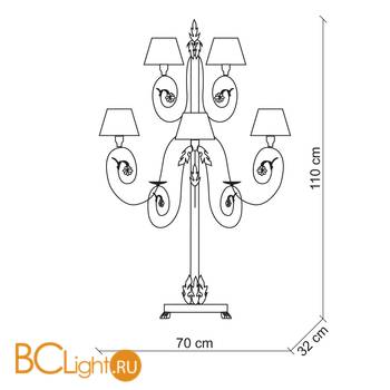 Настольная лампа Baga XXI Century 1086 - Схема