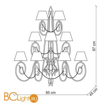 Бра Baga XXI Century 1082 - Схема
