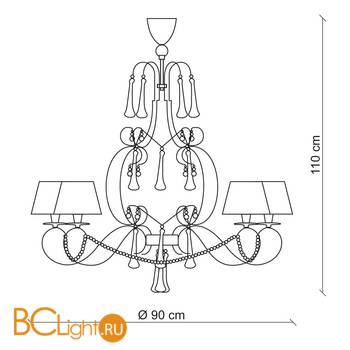Люстра Baga XXI Century 1140 - Схема