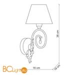 Бра Baga XXI Century 1141 - Схема