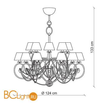 Люстра Baga Contemporary 1188 - Схема