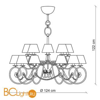 Люстра Baga Contemporary 1186 - Схема