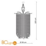 Подвесной светильник Baga Contemporary 2171 - Схема