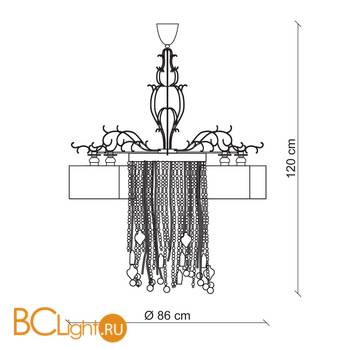 Люстра Baga Contemporary 2191 - Схема