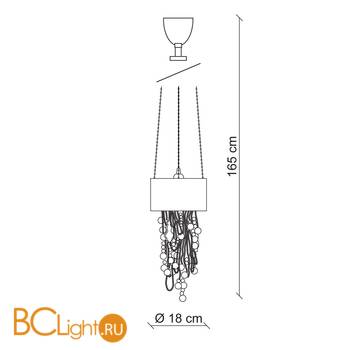 Подвесной светильник Baga Contemporary CR51 - Схема