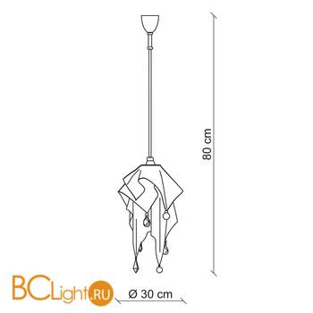 Подвесной светильник Baga Contemporary 2145/V - Схема