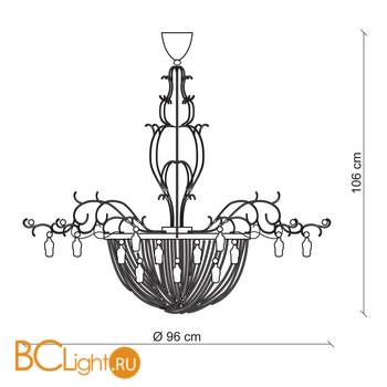 Подвесной светильник Baga Contemporary 2152 - Схема