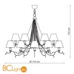 Люстра Baga Contemporary 2254 - Схема