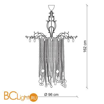 Подвесной светильник Baga Contemporary 2162 - Схема