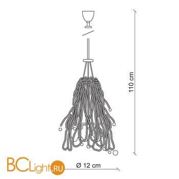 Подвесной светильник Baga Contemporary CR8 - Схема