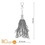 Подвесной светильник Baga Contemporary CR8 - Схема