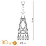 Подвесной светильник Baga Contemporary CR12 - Схема