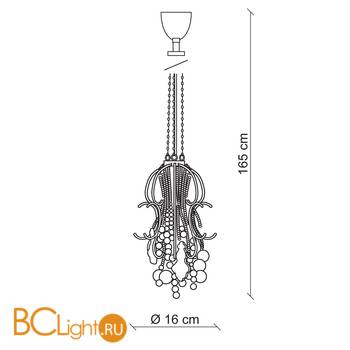 Подвесной светильник Baga Contemporary CR24 - Схема
