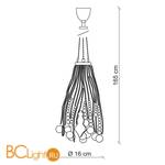 Подвесной светильник Baga Contemporary CR34 - Схема