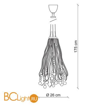 Подвесной светильник Baga Contemporary CR44 - Схема