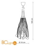 Подвесной светильник Baga Contemporary CR32 - Схема