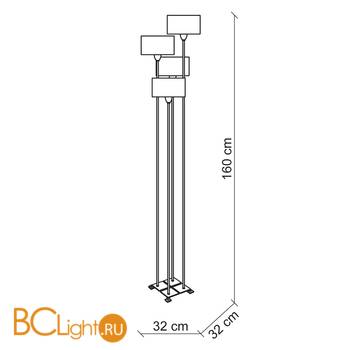 Торшер Baga Contemporary 2464/R - Схема