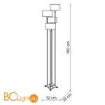 Торшер Baga Contemporary 2464/R - Схема