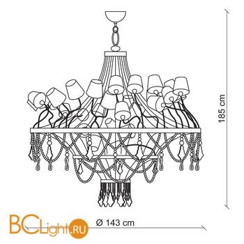 Люстра Baga Contemporary 2404 - Схема