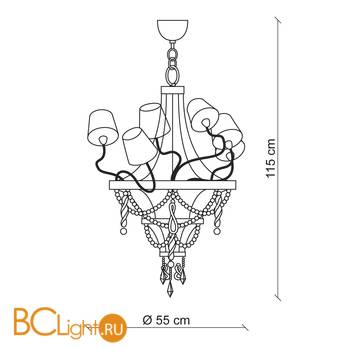 Люстра Baga Contemporary 2424/N - Схема
