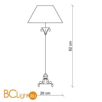 Настольная лампа Baga 25th Anniversary 628/BI - Схема