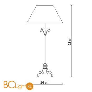 Настольная лампа Baga 25th Anniversary 629/BI - Схема
