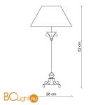 Настольная лампа Baga 25th Anniversary 629/BI - Схема