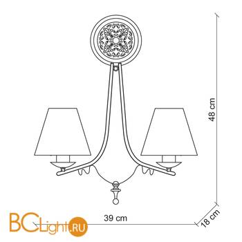 Бра Baga 25th Anniversary 748 - Схема