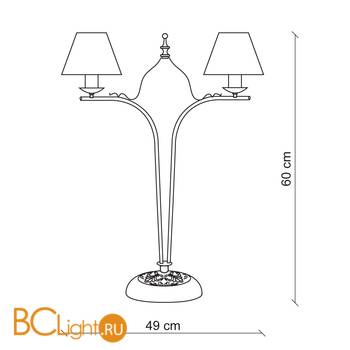 Настольная лампа Baga 25th Anniversary 747 - Схема