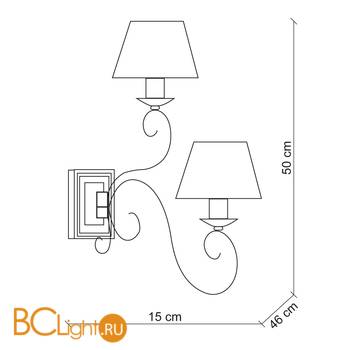 Бра Baga Contemporary 2054 - Схема