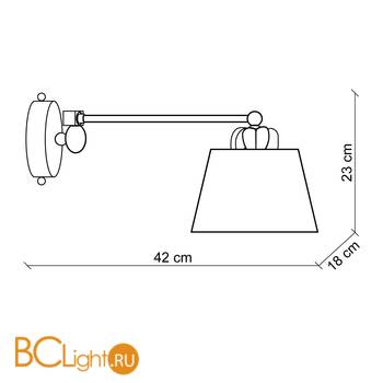 Бра Baga Contemporary 2051 - Схема