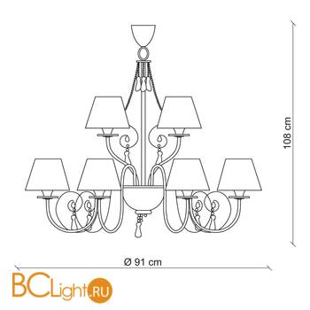 Люстра Baga XXI Century 1090 - Схема