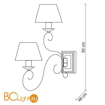 Бра Baga 25th Anniversary 784 - Схема