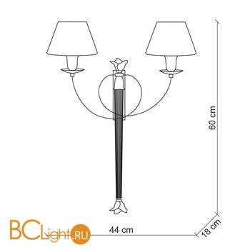 Бра Baga XXI Century 1034/AV - Схема