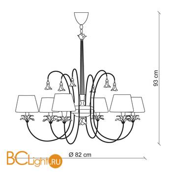 Люстра Baga XXI Century 1039/AV - Схема