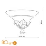 Потолочный светильник Baga 25th Anniversary 845 - Схема