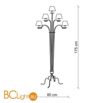 Торшер Baga 25th Anniversary 796 - Схема