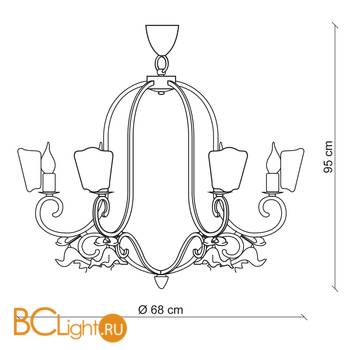 Люстра Baga 25th Anniversary 841 - Схема