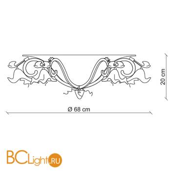 Потолочный светильник Baga 25th Anniversary 844 - Схема