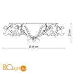 Потолочный светильник Baga 25th Anniversary 844 - Схема