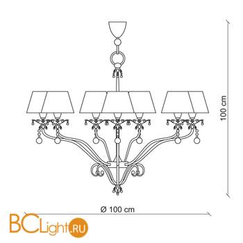 Люстра Baga XXI Century 890 - Схема