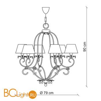 Люстра Baga XXI Century 1077 - Схема