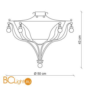 Потолочный светильник Baga XXI Century 1196 - Схема