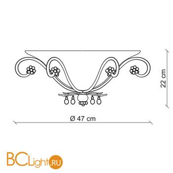 Потолочный светильник Baga XXI Century 1191 - Схема