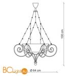 Подвесной светильник Baga XXI Century 1066 - Схема