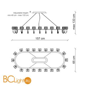 Люстра Baga Bespoke Angie A01C1 - Схема