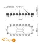 Люстра Baga Bespoke Angie A01C1 - Схема