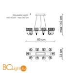 Люстра Baga Bespoke Angie A04K1 - Схема