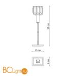 Настольная лампа Baga Bespoke Angie A08G2 - Схема