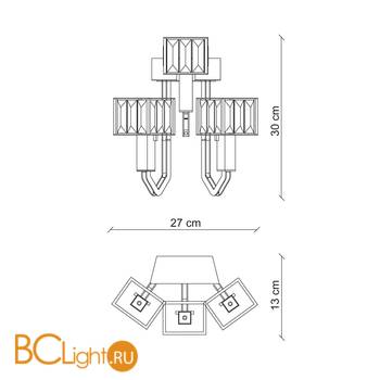 Бра Baga Bespoke Angie A09K1 - Схема
